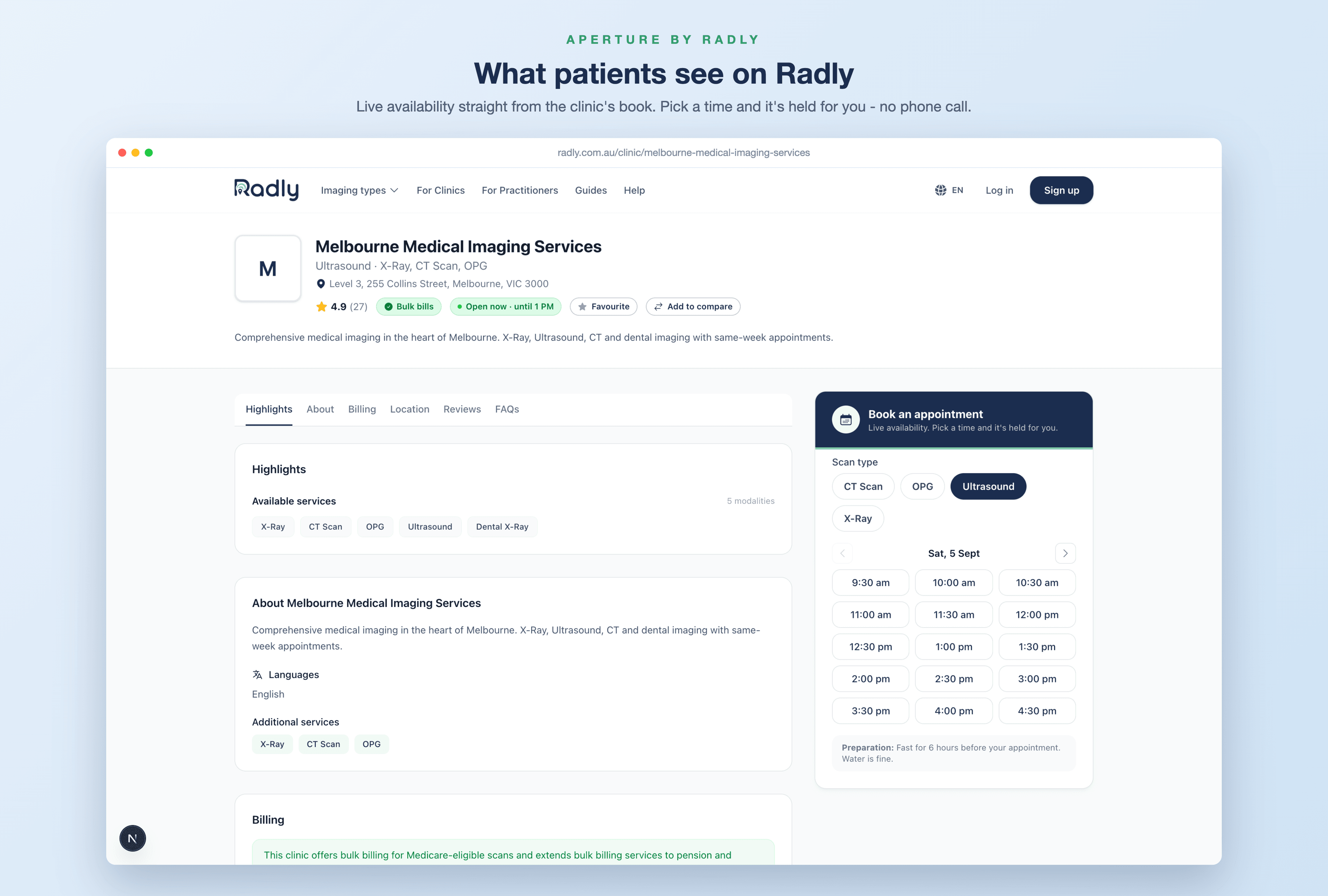 What patients see